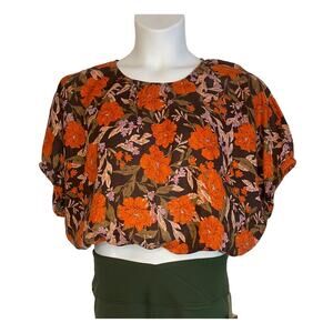 Chemisier Haute Hippie 100% Soie - Col En V Brodé Perles Et Paillettes - Taille XS - Occasion Très Bon état